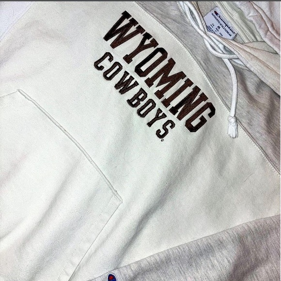 Champion Hooded Sweatshirt - Cream & White - Picture 4 of 4